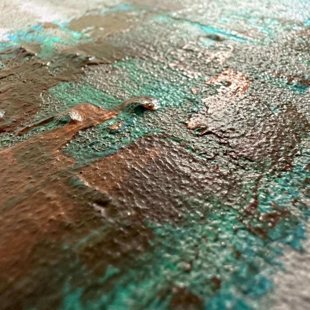 Oxidized copper danisartstudio.com Abstrakte Malerei